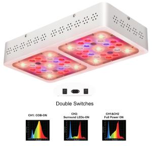 Wholesale Double Switches CREE COB Grow Light , 200W Weed Grow Led Panel UV/IR from china suppliers