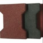 Eco Friendly Dog Bone Tiles EPDM Granules Rubber Brick Pavers