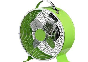 Wholesale Low Noise 8 Inch Decorative Retro Alarm Clock Fan 2 Speed 25W Metal Blades BSCI from china suppliers