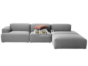 Wholesale European Contemporary Style Furniture Pink and Grey Fabric Morden Sofa Set from china suppliers