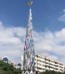 Contemporary Stainless Steel Large Outdoor Sculpture 10.0 Meter Height