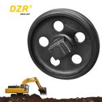 HD250 Excavator Front Idler For Vehicle Undercarriage Parts Cast 40Mn
