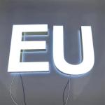 Hot Sellingized Logo Design Resin Indoor Backlit Letters Logo 3d Luminous
