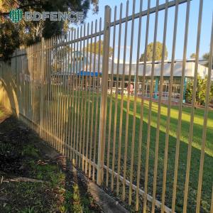 Wholesale Wholesale 6Ftx8Ft Garden Black Metal Fences Anti Rust Galvanized Steel Fence Prices from china suppliers