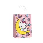 Cute Cartoon Kitty Cat Gift Bags Party Shop Printed Hand-Held Kraft Paper Bags