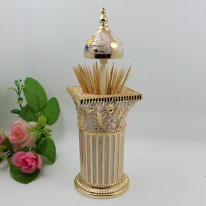 Wholesale Shinny Gifts Westland Giftware Magnetic Ceramic Salt Pepper Shaker with Toothpick Holder from china suppliers