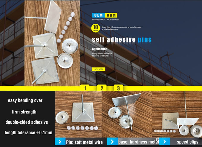Household Insulation Building Materials 230mm Insulation Self Stick Pins 0