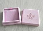 Pink Velvet Rigid Box Lid Insert Inner Tray For Jewelry Ring OEM / ODM Available