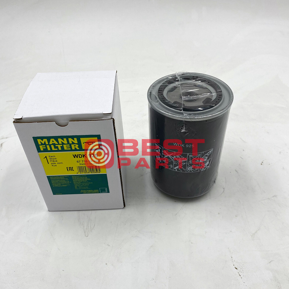 Excavator Engineering Machinery Parts Diesel Filter MANN Fuel Filter Element WDK925 For Trucks