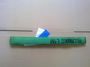 Wholesale Green Lift All Polyester Slings , 2 Ton Lifting Straps Wide Bearing Surface from china suppliers