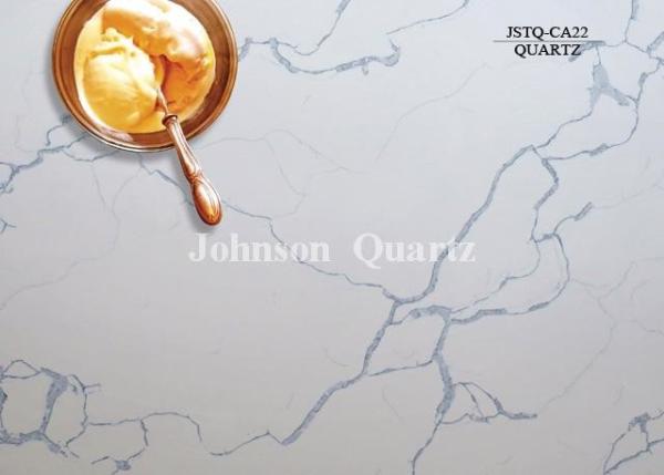 3m Length 2cm / 3cm Thickness Quartz Stone Countertops Smoothness Compact