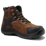 Injection pu/pu with steel toe cap full grain leather safety shoes