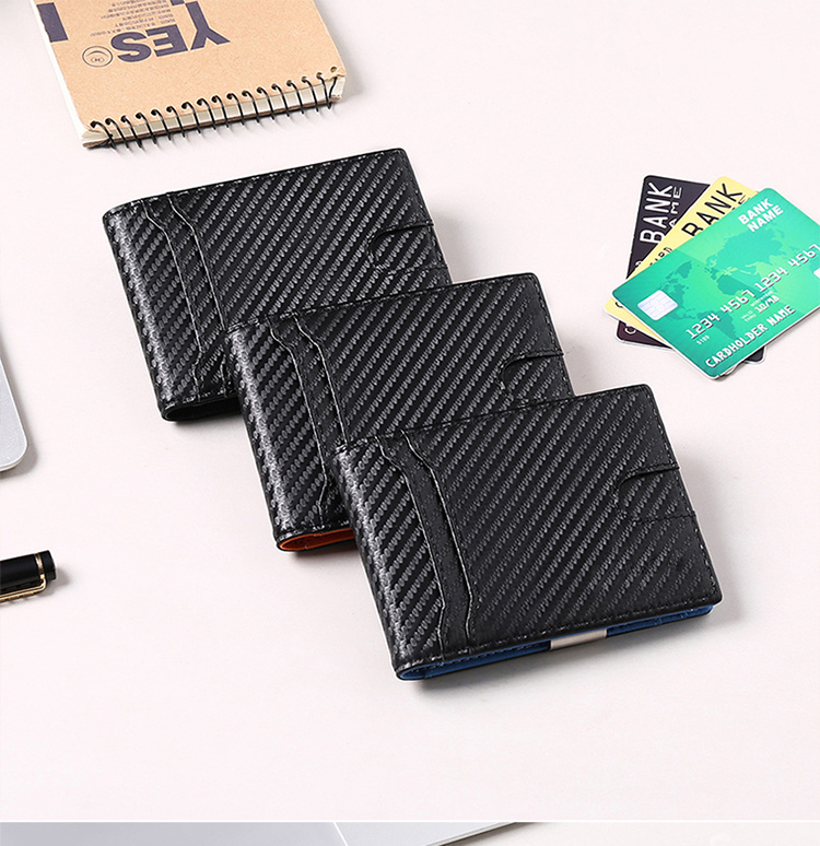 2023 Edition GENUINE LEATHER Bifold Wallet Custom Front Pocket Card Holder for Men