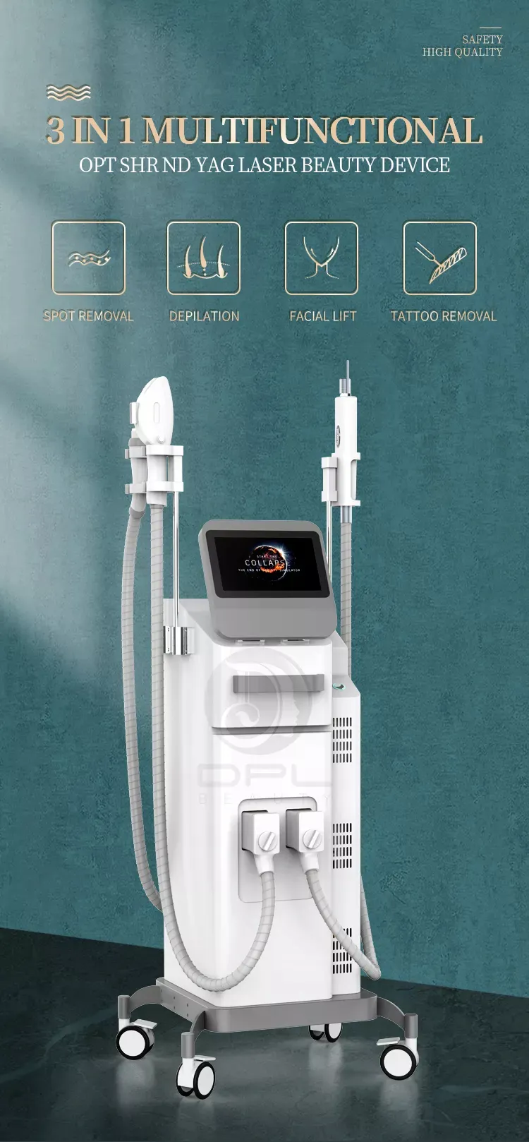 AS73 Face Lift OPT Beauty Machine Equipment Skin Rejuvenation CE Certified