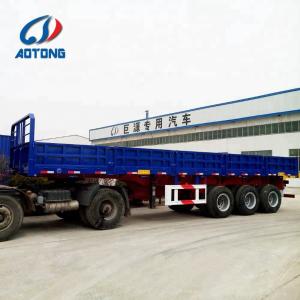 Wholesale Detachable Side Wall Semi Trailer 40-80Tons Capacity FUWA/BPW Axles Truck Trailer from china suppliers