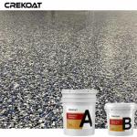 Vinyl Flakes Waterproof Epoxy Resin Floor Coating With Gloss Matte Urethane