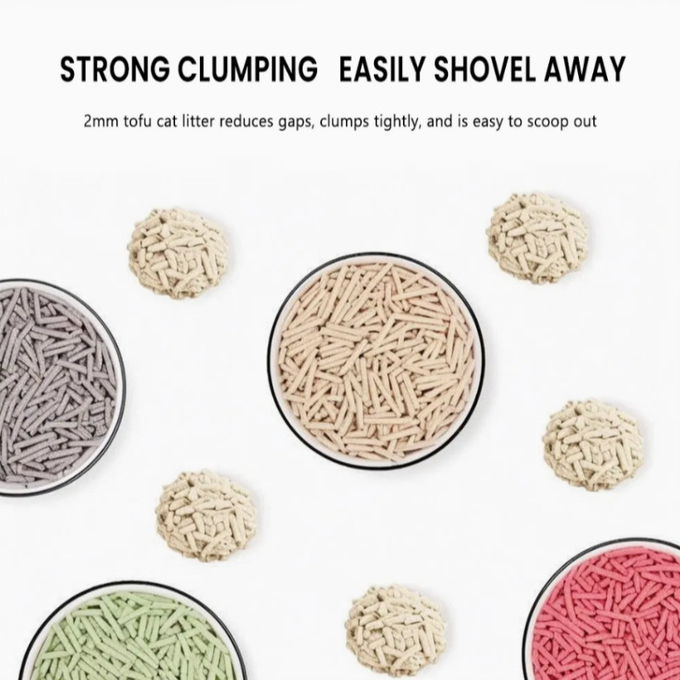 Original Biodegradable Kitty Litter Soybean Fiber Natural Clumping Litter