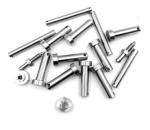 SS304 Titanium Metal Spare Parts Screw Rivets CNC Milling Grinding