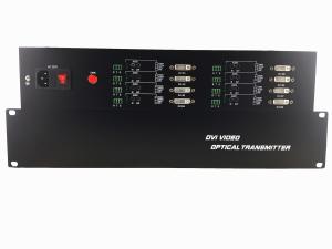 Wholesale Rack 1080P/60Hz Lossless Dvi video fiber converter Transceiver Receiver single core 8 channel from china suppliers
