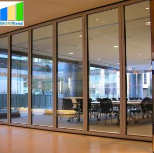 Wholesale Ebunge Tempered Glass Foldable Divider Sliding Glass Partitions from china suppliers