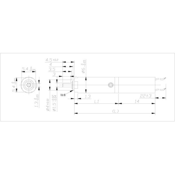 High Precision 6mm Micro Reduction Gearbox Sweeping Robot Planetary Gearbox
