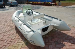 Wholesale PVC 5 Person Inflatable Boat For Fishing , 330m Jockey Console Marine Inflatable Boat from china suppliers