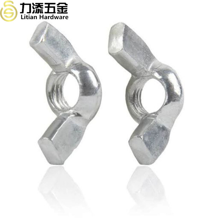 SS Butterfly Nut And Wing Nut M4-M16 Spheroidizing ODM Available