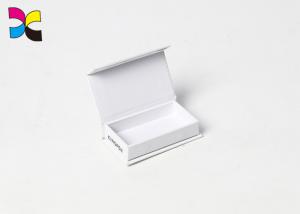 Wholesale White Cardboard Custom Gift Box Packaging Black Logo UV Finish Printing Custom Color from china suppliers