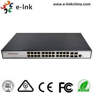 Wholesale 650W Rugged Ethernet Switch 22 Port 10 / 100 / 1000Base-T + 2 Combo + 2 (1000M) SFP from china suppliers