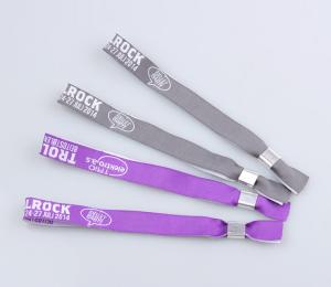 Wholesale Eco Friendly Custom Cloth Wristbands , Security Wrist Bands For Festivals Wedding from china suppliers