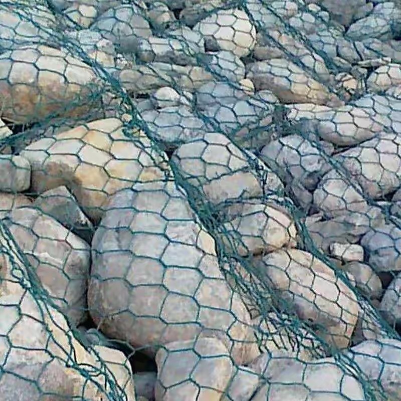 Hexagonal 2x1x1m Gabion Wire Baskets Diameter 2.0-4.0mm Easily Assembled Box