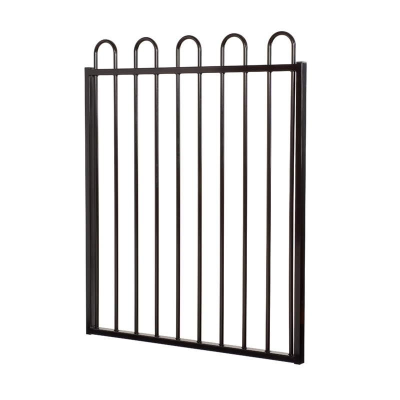 1200mm Black Grey Powder Coated Flat Top Aluminium Pool Fence (Factory & Exporter)
