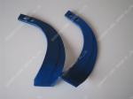 0.5Kg-0.6Kg 581 681 Rotary Tiller Blades For Tractor Double Hole Blue Colorful
