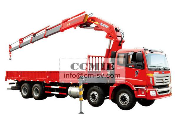 16 Ton Knuckle Boom Truck Mounted Crane , Heavy Things Lifting Knuckle Boom