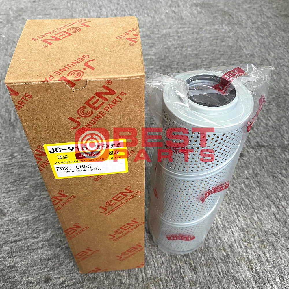 Excavator Parts Hydraulic Return Oil Filter 2474-1003A HF7922 400504-00371 For JCEN DH55 JC-916
