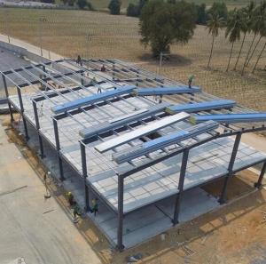 Wholesale HDG Metal Construction Building Prefabricated Multi Storey Steel Frame Office Building from china suppliers