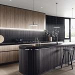 Luxury Customized Modular Kitchen Cabinet Intelligent Technology Fashionable