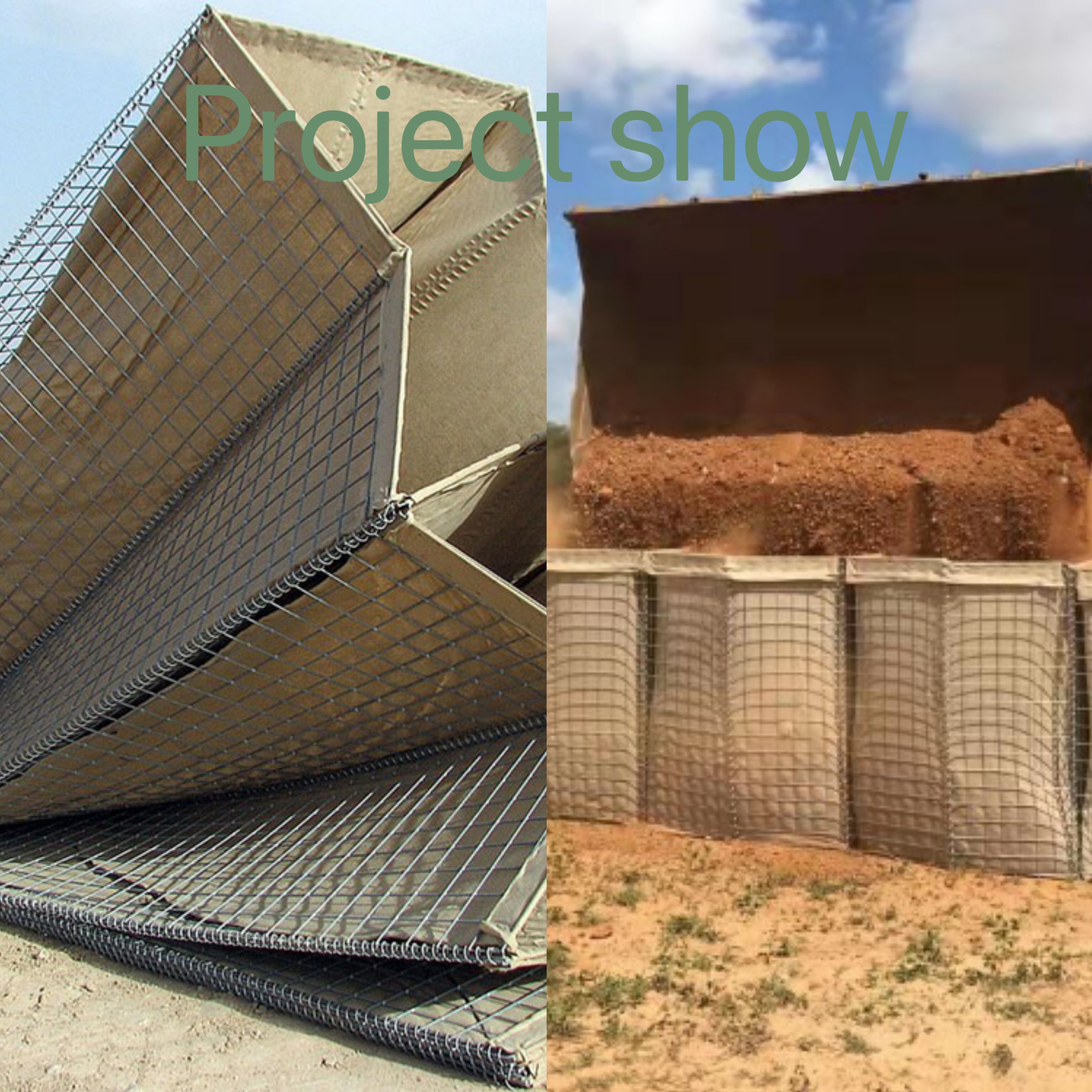 Heavy Duty High Tensile Defensive Barriers Flood Bastion Sand Wall Hesco Barrier Fence For Shooting Range
