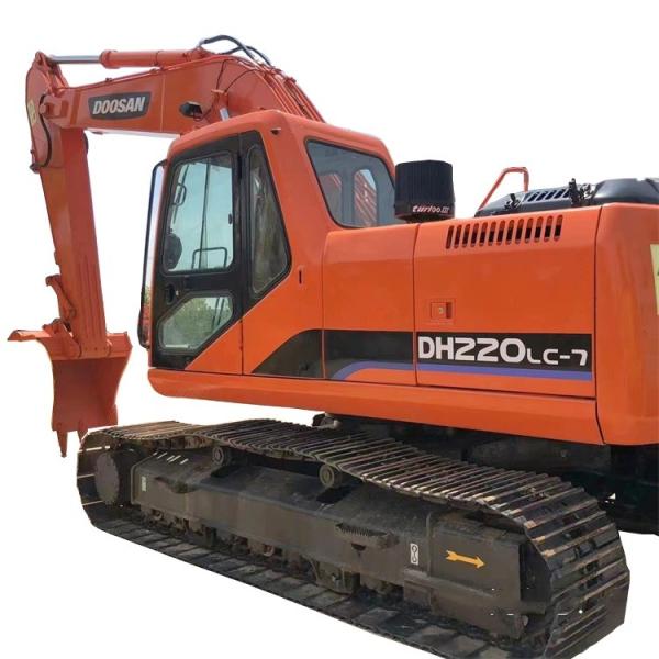 Used Doosan Excavator DH220Lc-7 with Original Hydraulic Cylinder and Good Cab