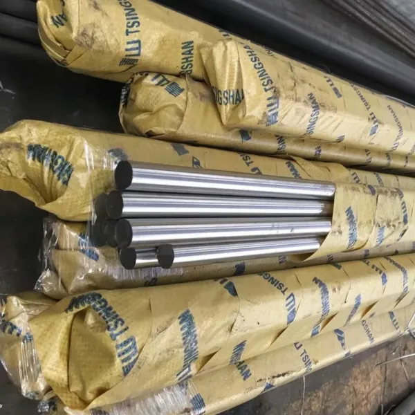 Stainless steel round bar product display