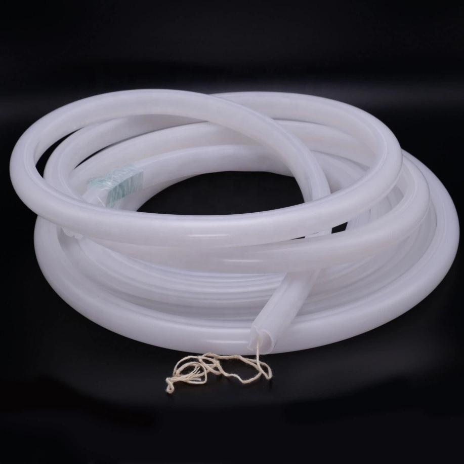 White Curved Flexible Waterproof Silicone Diffuser LED Neon Light Guide Tube Strip