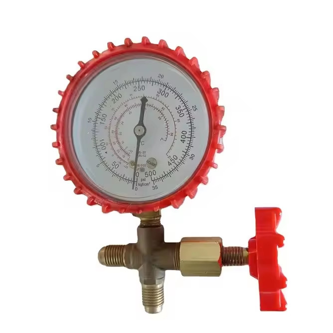 R410 R22 Freon Charging Gas AC Car Air Conditioner Manifold Pressure Gauge for Refrigerant