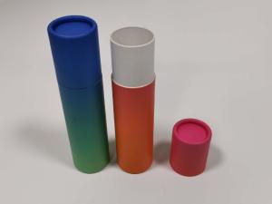 Wholesale Pantone Cylinder Cardboard Packaging Cosmetics Kraft Paperboard Tubes 150*35mm from china suppliers