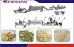 Inflated Core Filling Food Manufacturing Machines , Snacks Double Screw Extruder