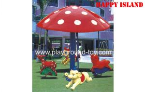 Wholesale Fiberglass Mushroom Roof Seesaw Outdoor Toys Spinning Seesaw Teeter Totter from china suppliers