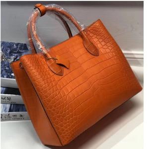 Wholesale Authentic Real Crocodile Belly Skin Lady Large Purse Genuine Alligator Leather Female Handbag Women Single Shoulder Bag from china suppliers