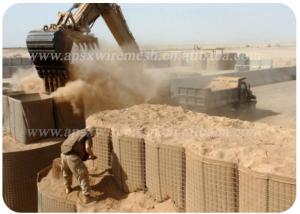 Wholesale Welded Mesh Gabion 3&quot; X 3&quot; Sand Soil Military Hesco Barriers Galvanized Steel from china suppliers