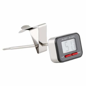 Wholesale Instant Read Waterproof Digital Thermometer Black Color With IPX4 Folding Probe from china suppliers