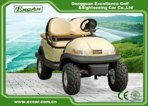 Wholesale Beach Electric Utility Carts With Yellow 4 Seater Without Roof / Electric Hunting Carts from china suppliers
