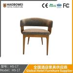 Haobowei Furniture Italian Leather Single Sofa Chair Casual Tiger Chair Balcony
